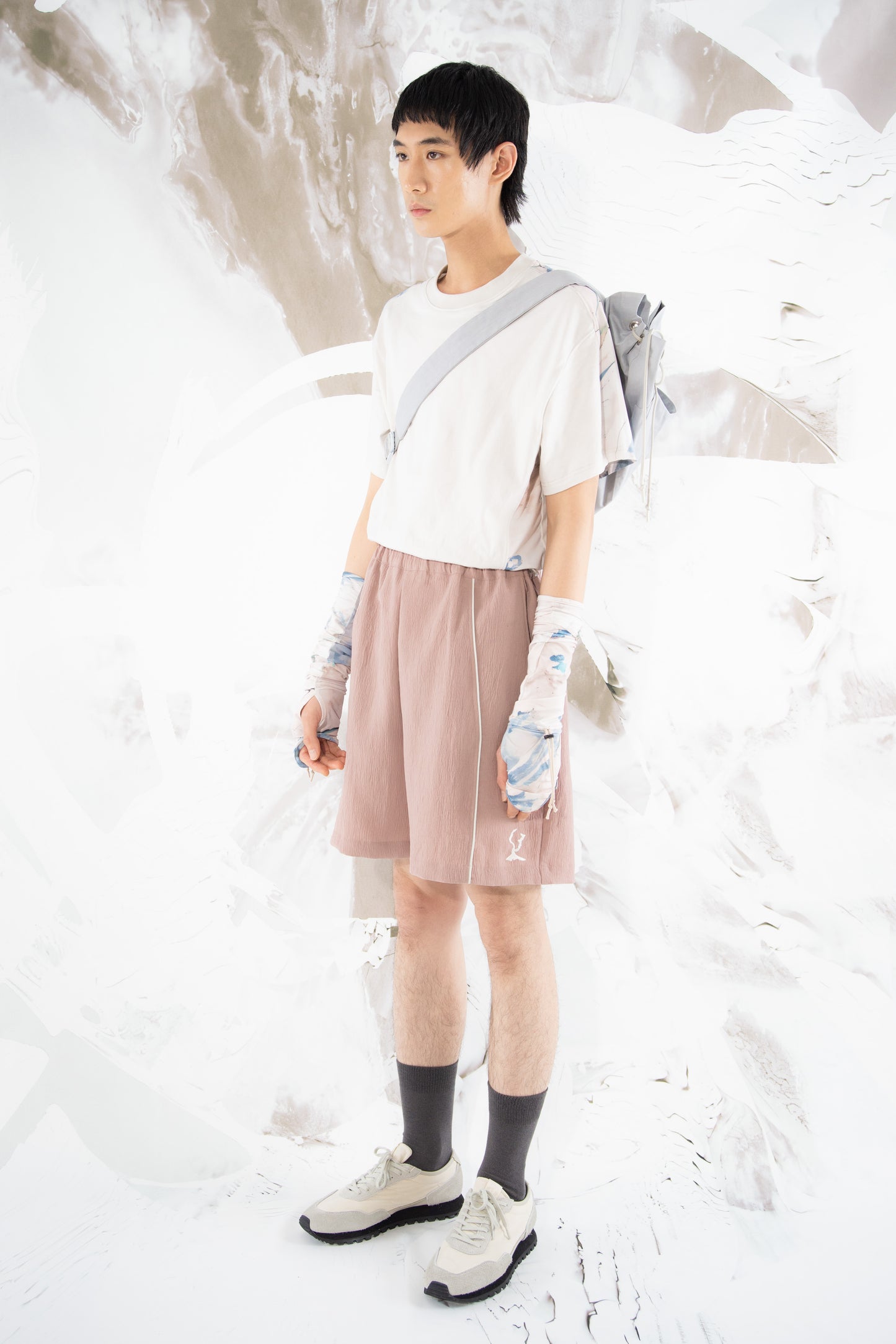 Skyscape Arm Protector (Dust Beige/River Blue)
