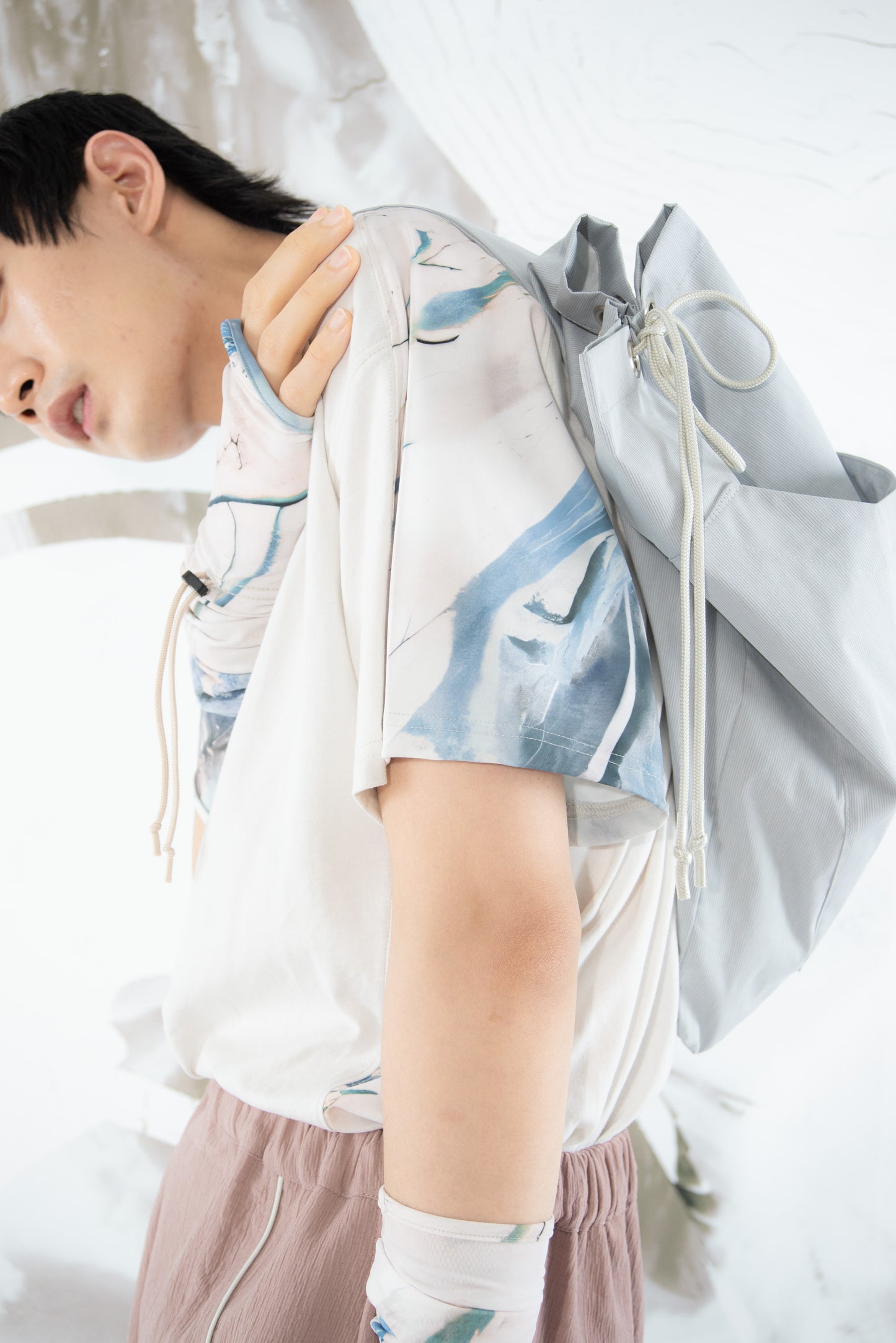 Skyscape Big Panel Tee (Dust Grey/River Blue)