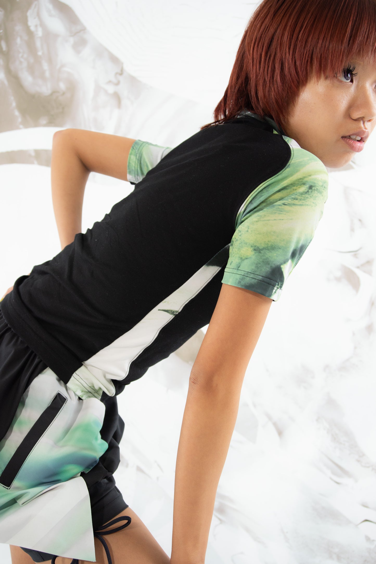 Skyscape Panel Tops (Coal Black / Chloro Green)