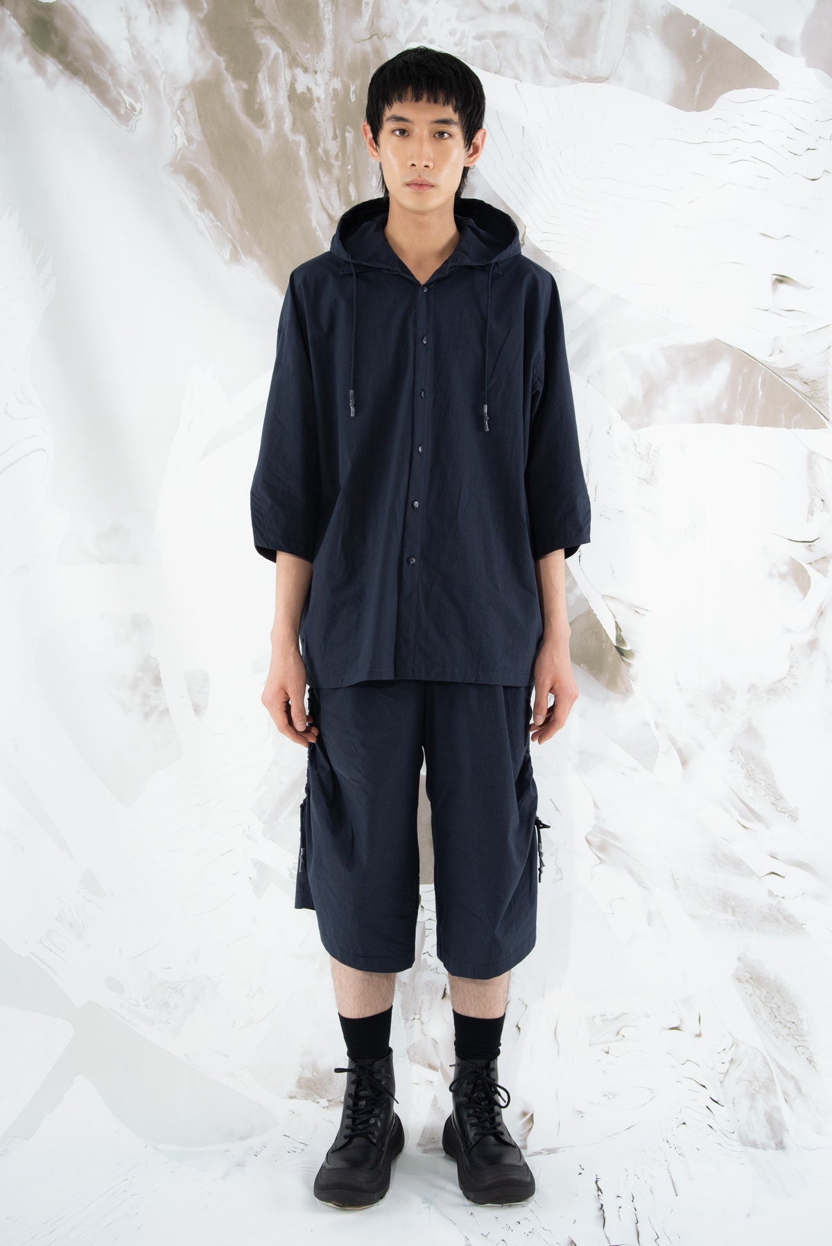 Mikros Shirt-Hoodie (Void Navy)