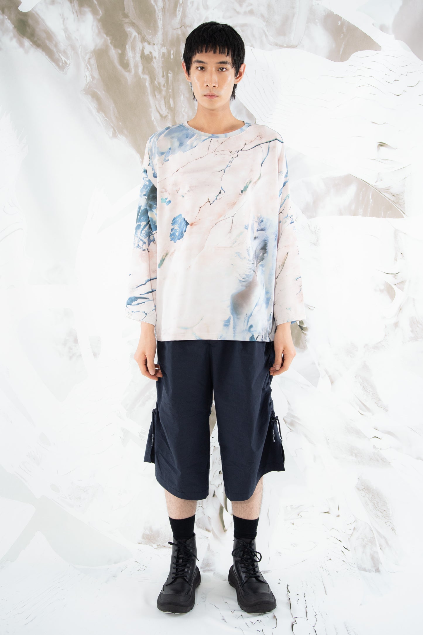 Skyscape Longsleeve (Dust Beige/River Blue)