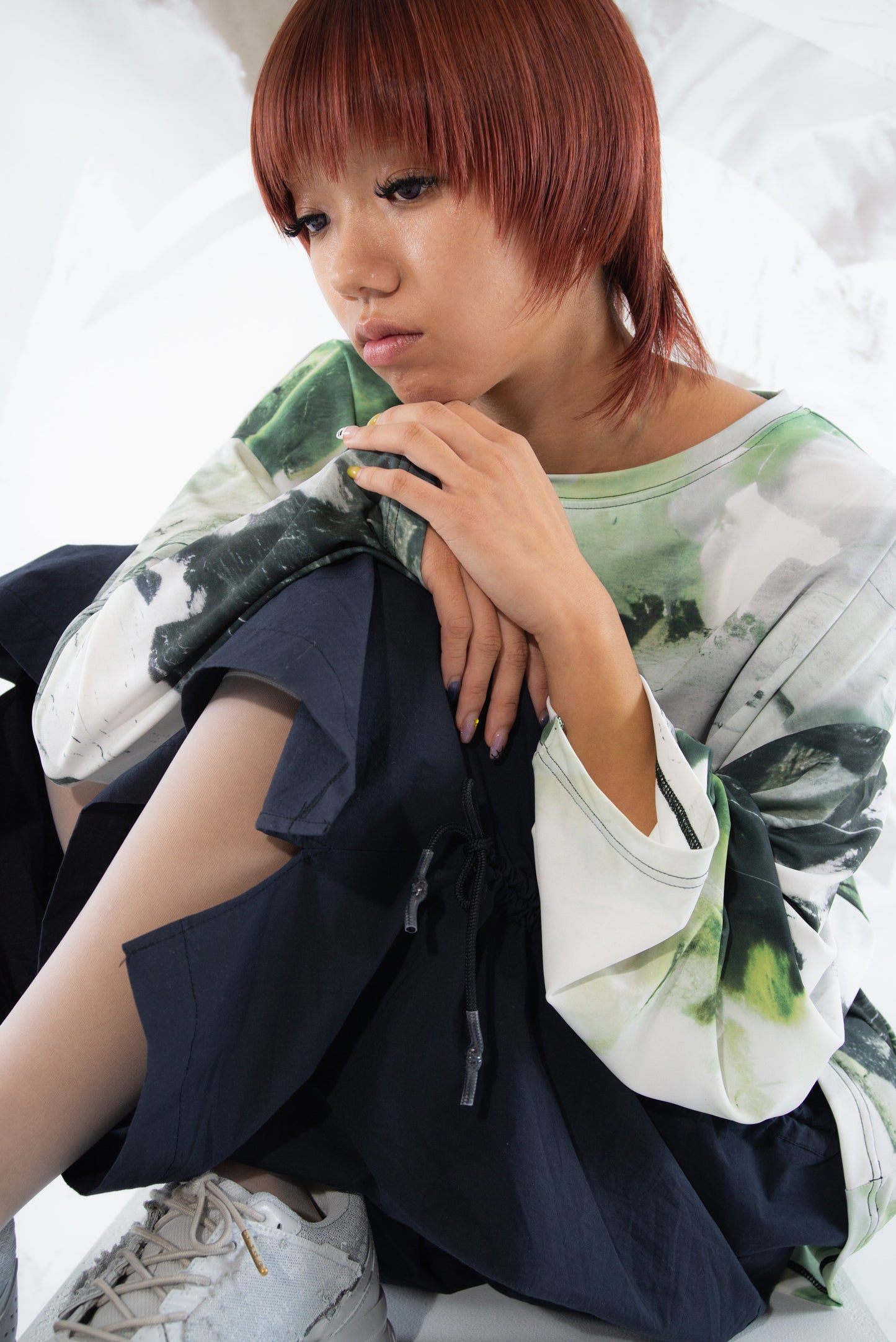 Skyscape Longsleeve (Coal Black/Chloro Green)