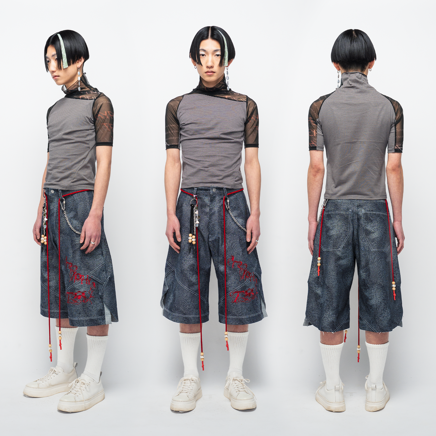 Entropy Half Pants (Vein Red)