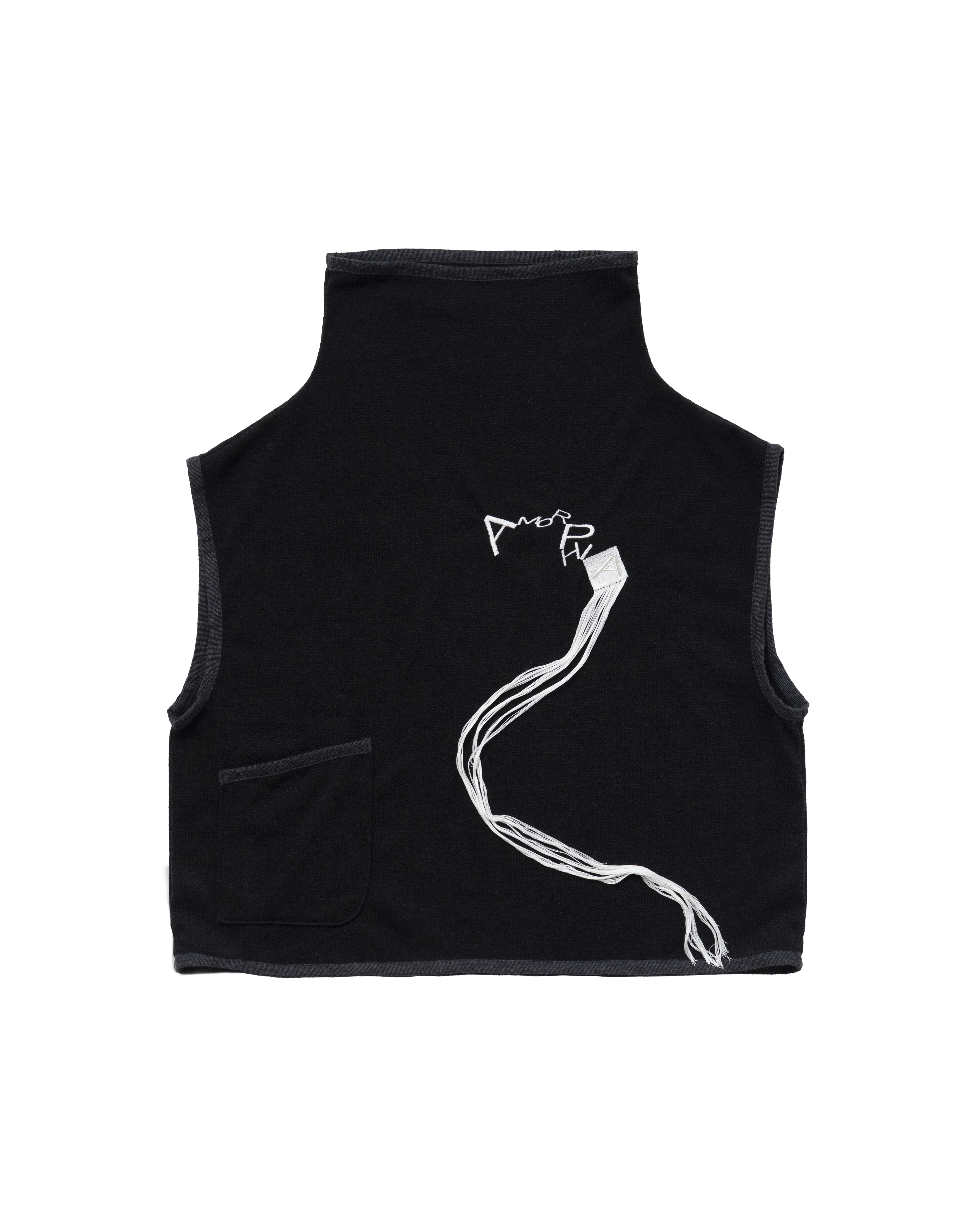 Phase Fringe Vest (Planck Black) – AMORPHIA TOKYO Phase Fringe Vest (Planck Black) – AMORPHIA TOKYO