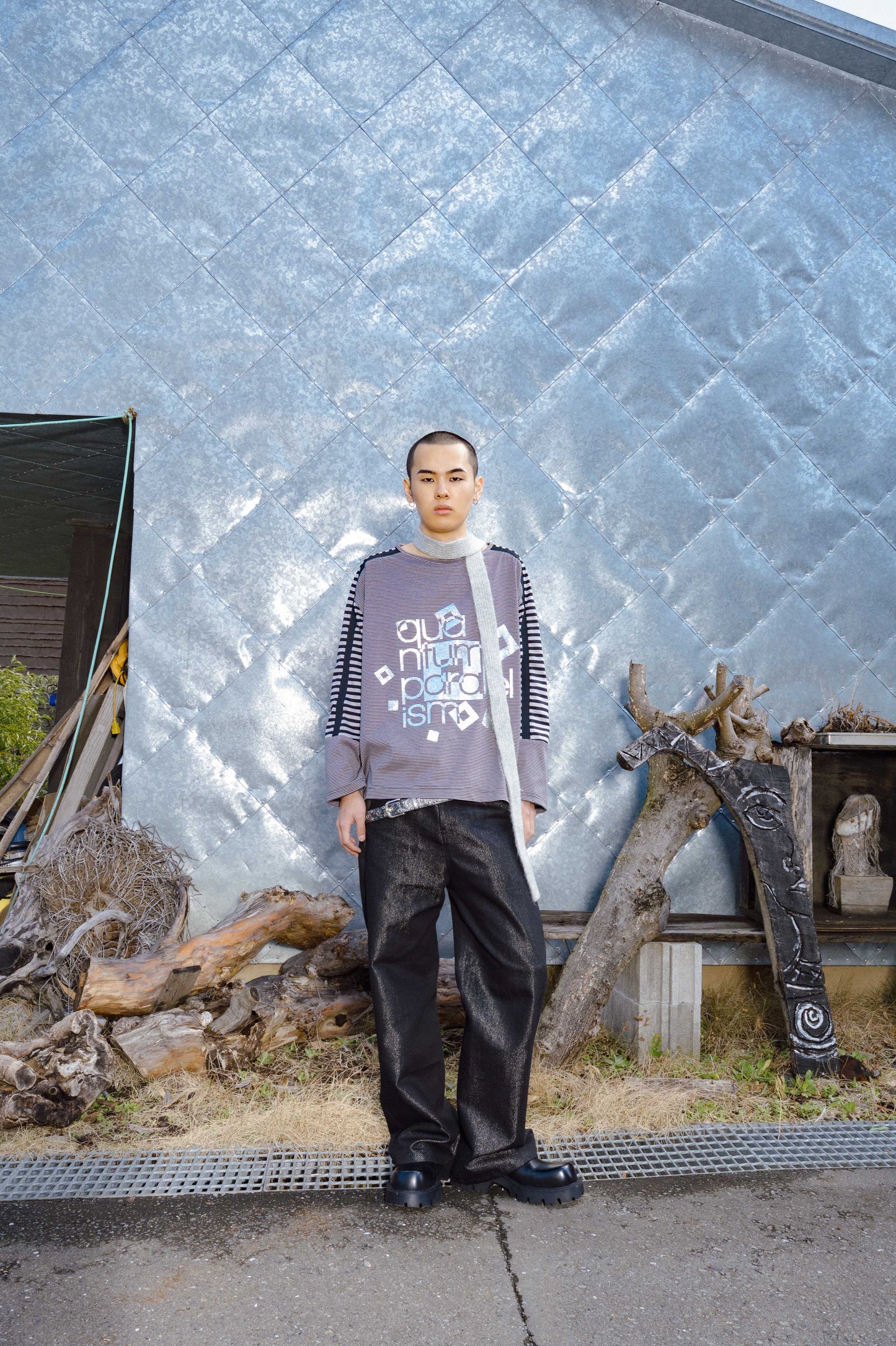 Parallelist Long Sleeve (PW Black/Dust)