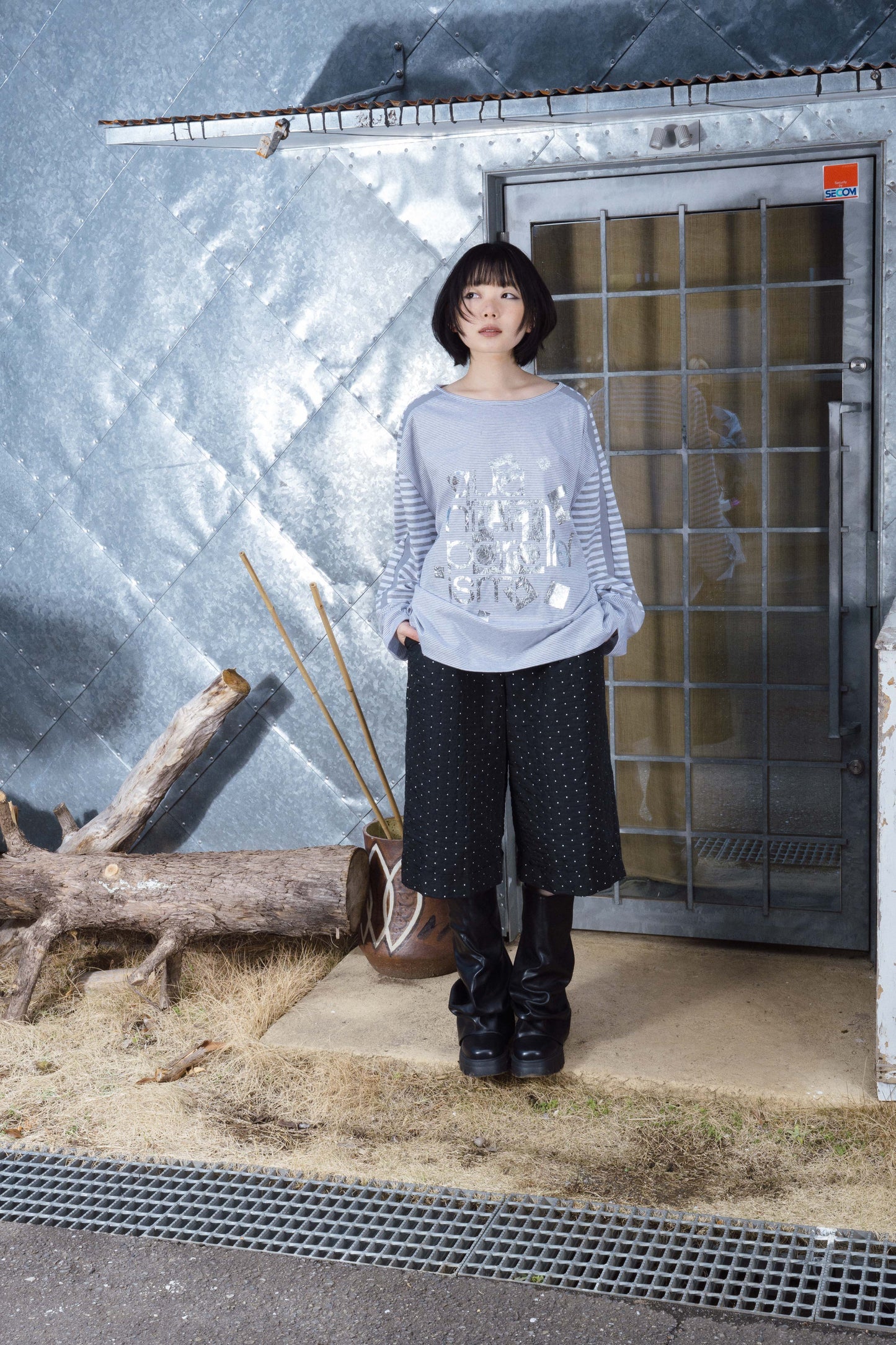 Parallelist Long Sleeve (CH Grey/Snow)