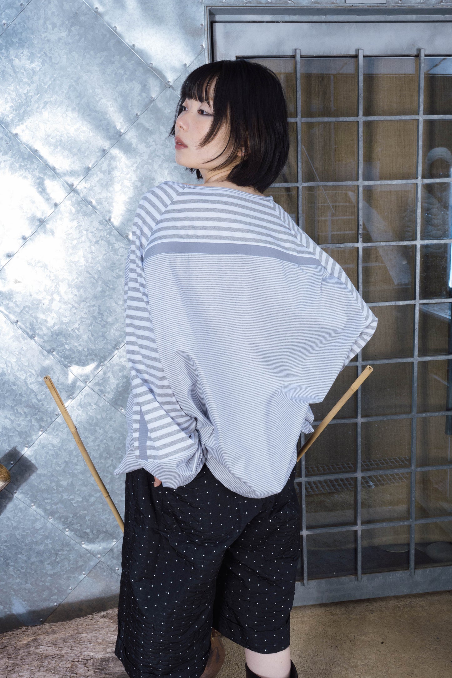 Parallelist Long Sleeve (CH Grey/Snow)