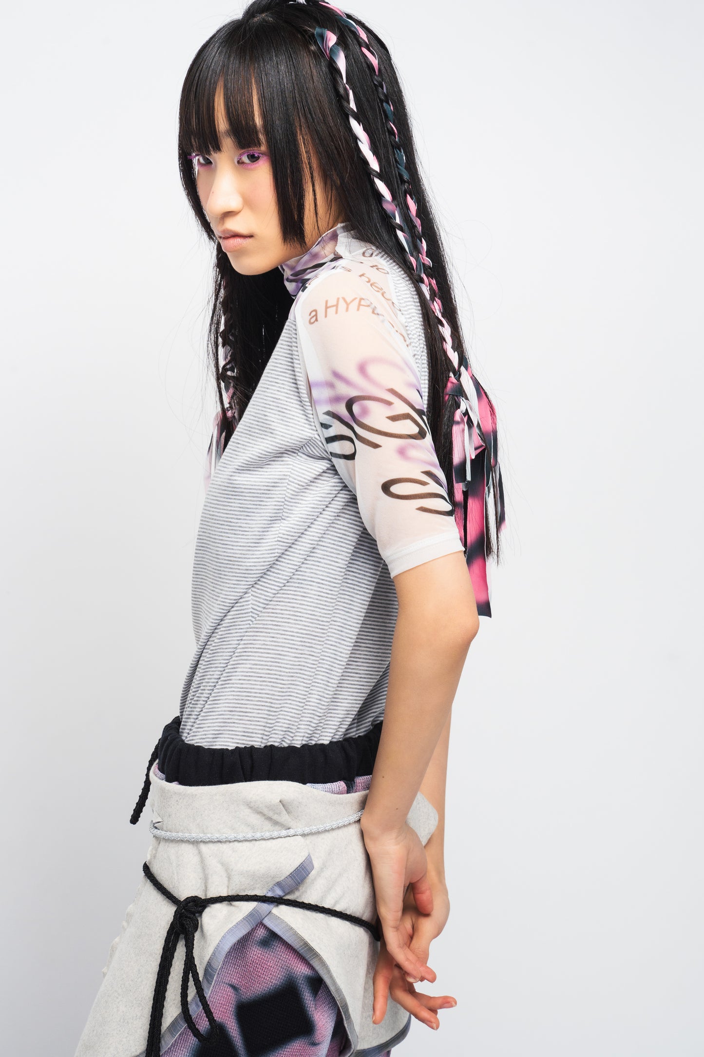 Daesin Tight Tops (Sense Grey/Purple)