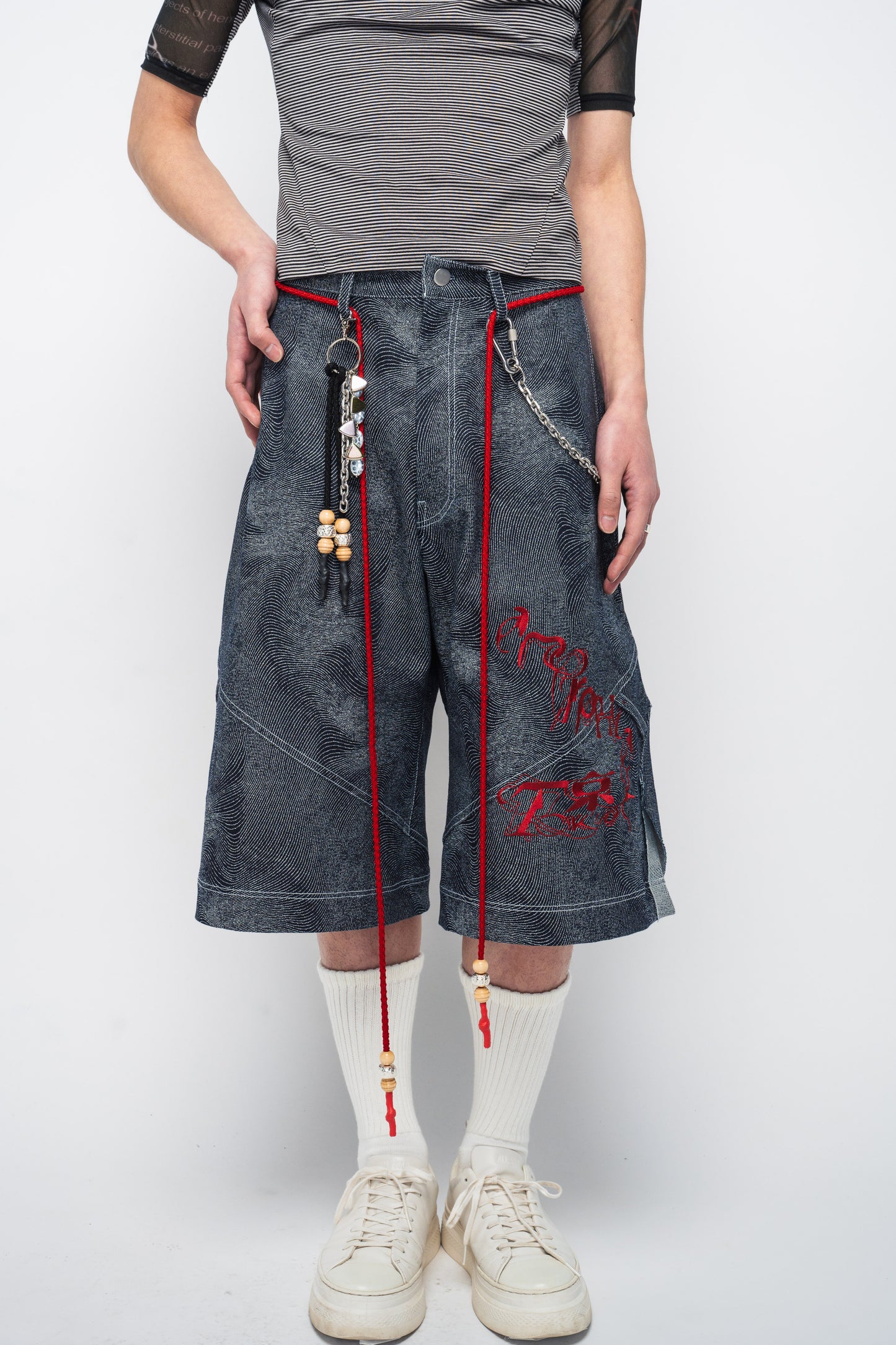 Entropy Half Pants (Vein Red)