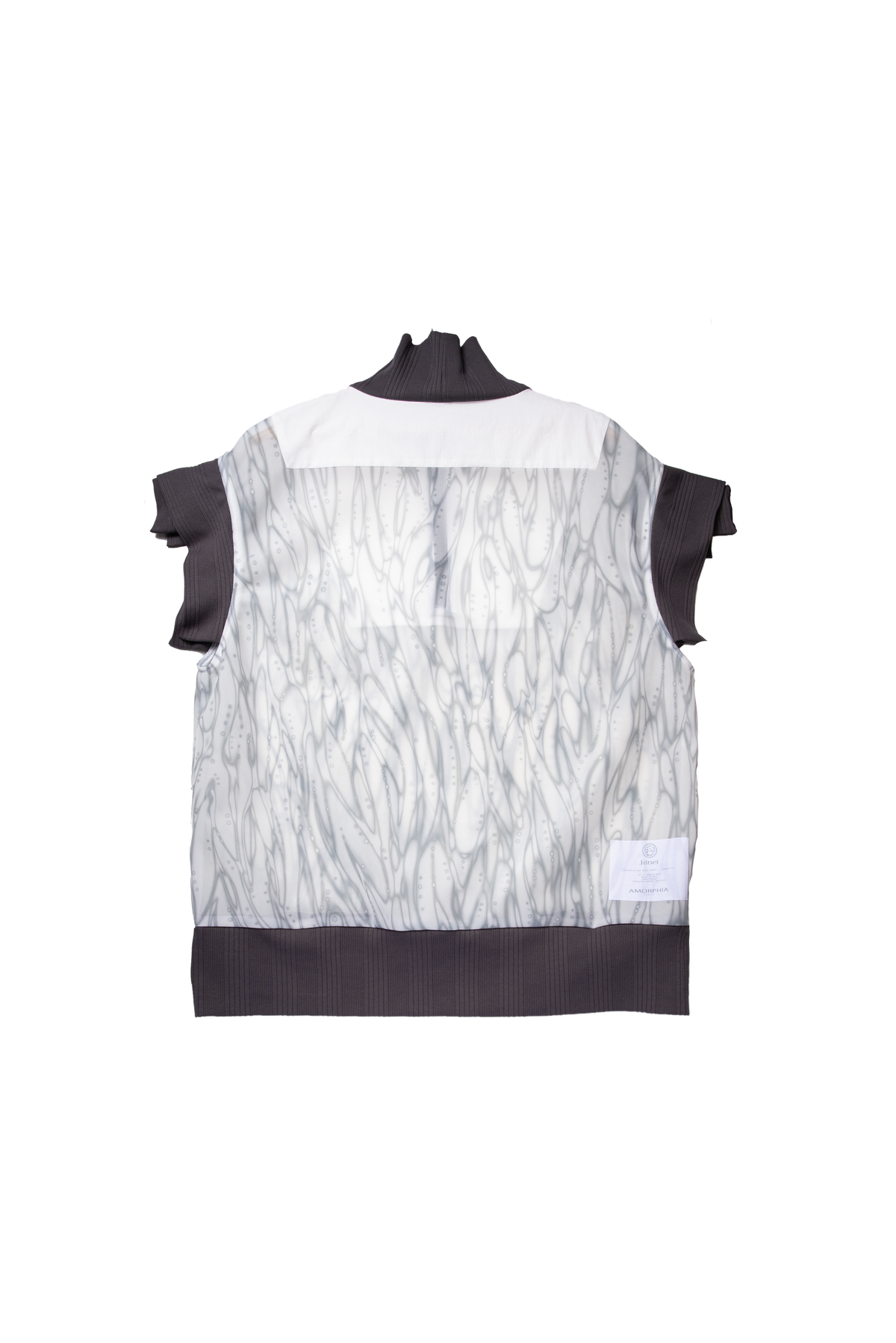 Shard Half Zip Big Vest (Null Charcoal)