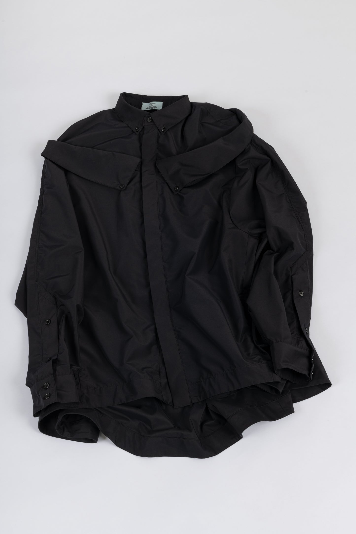 Double Collar Shirt BLACK
