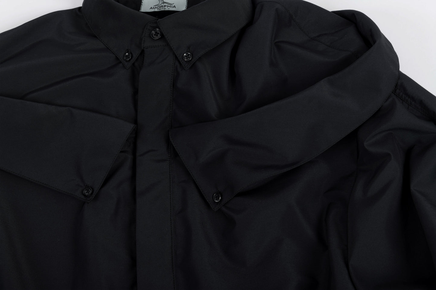 Double Collar Shirt BLACK