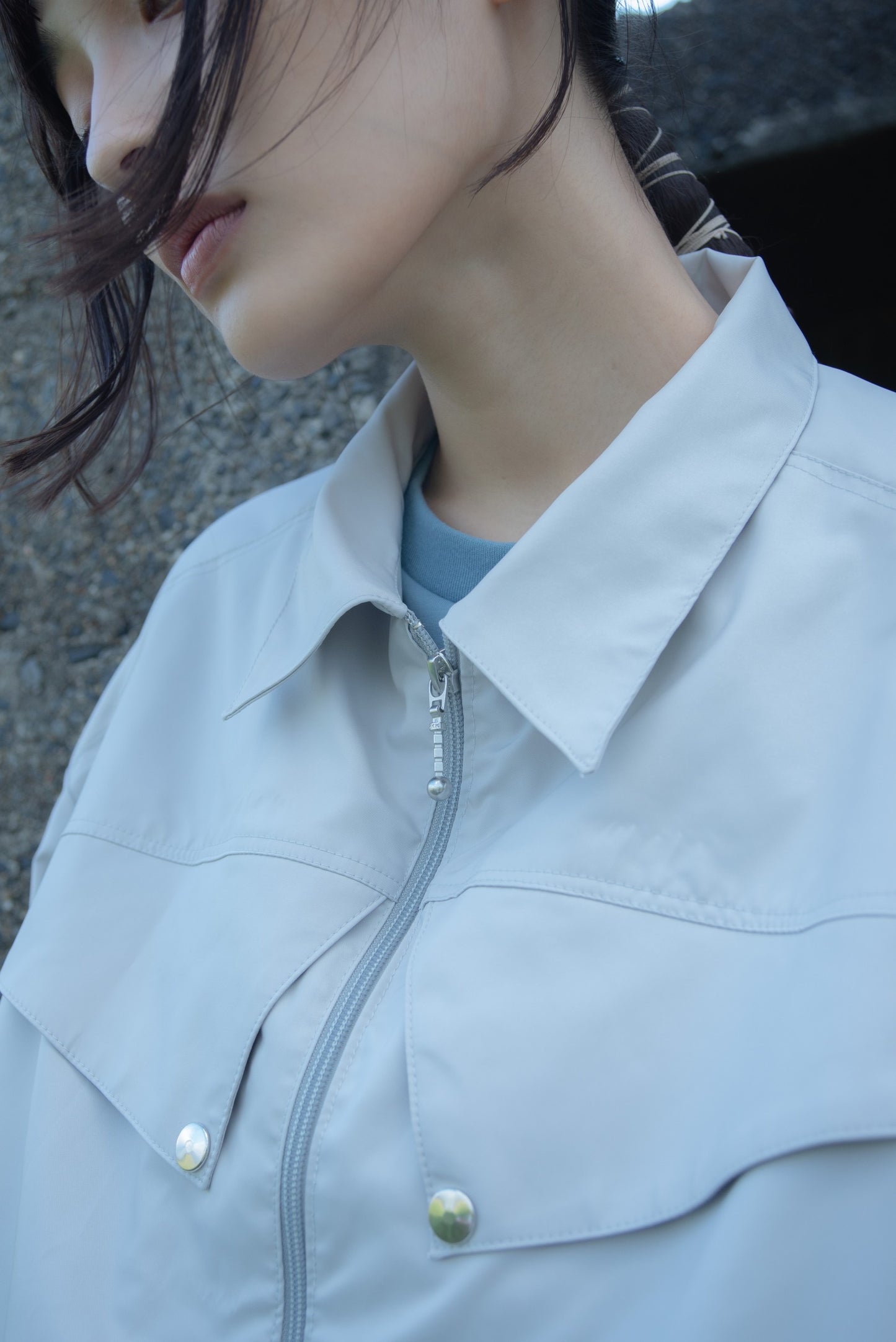 Double Collar Jacket (Steel Grey)
