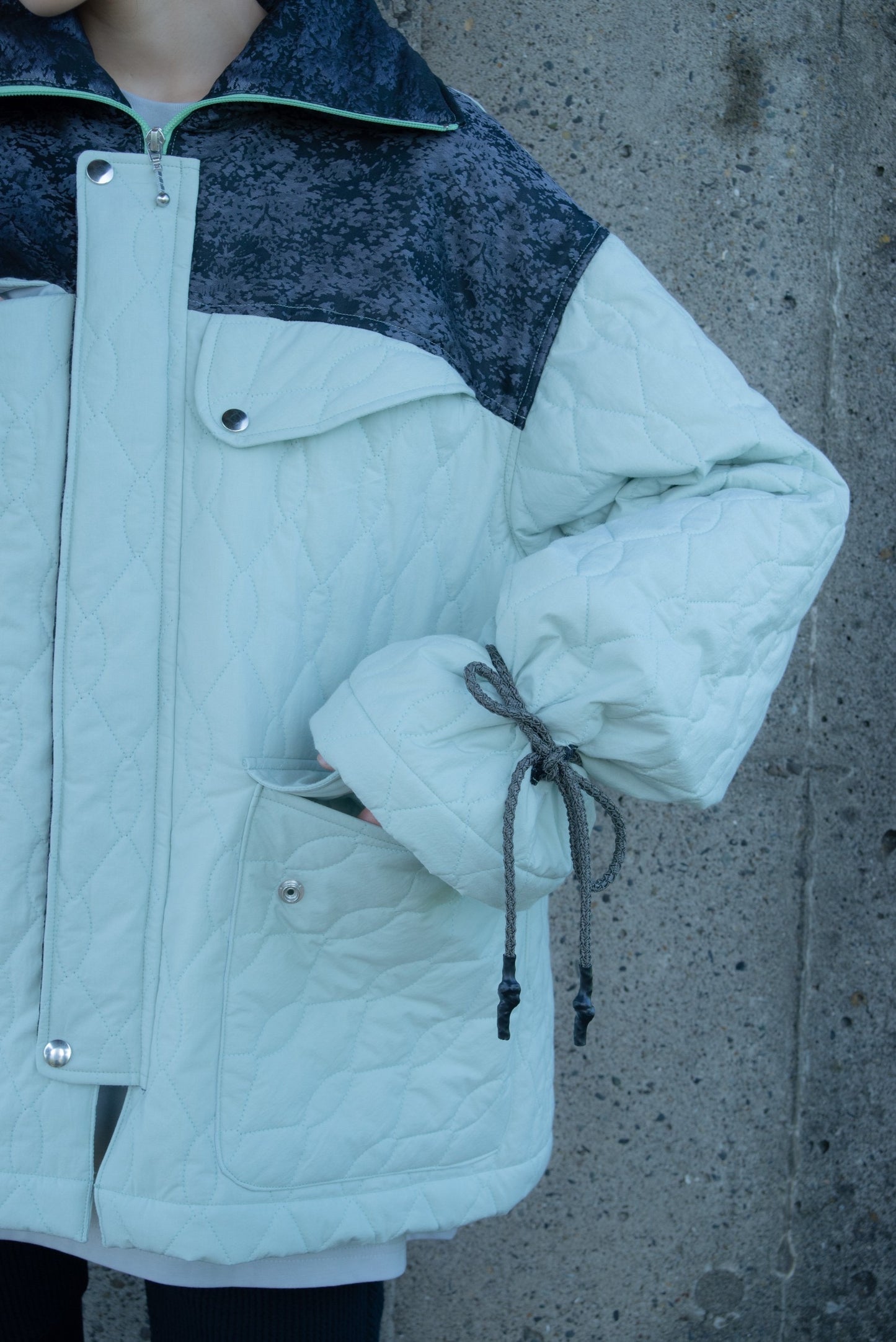 Quilting Down Jacket (Lichen Green)