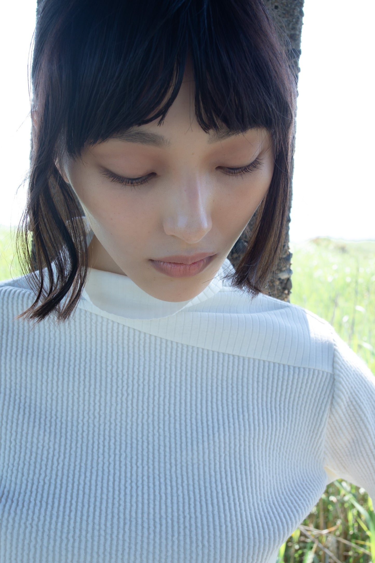 Hybrid High Neck (Cream/Ivory)
