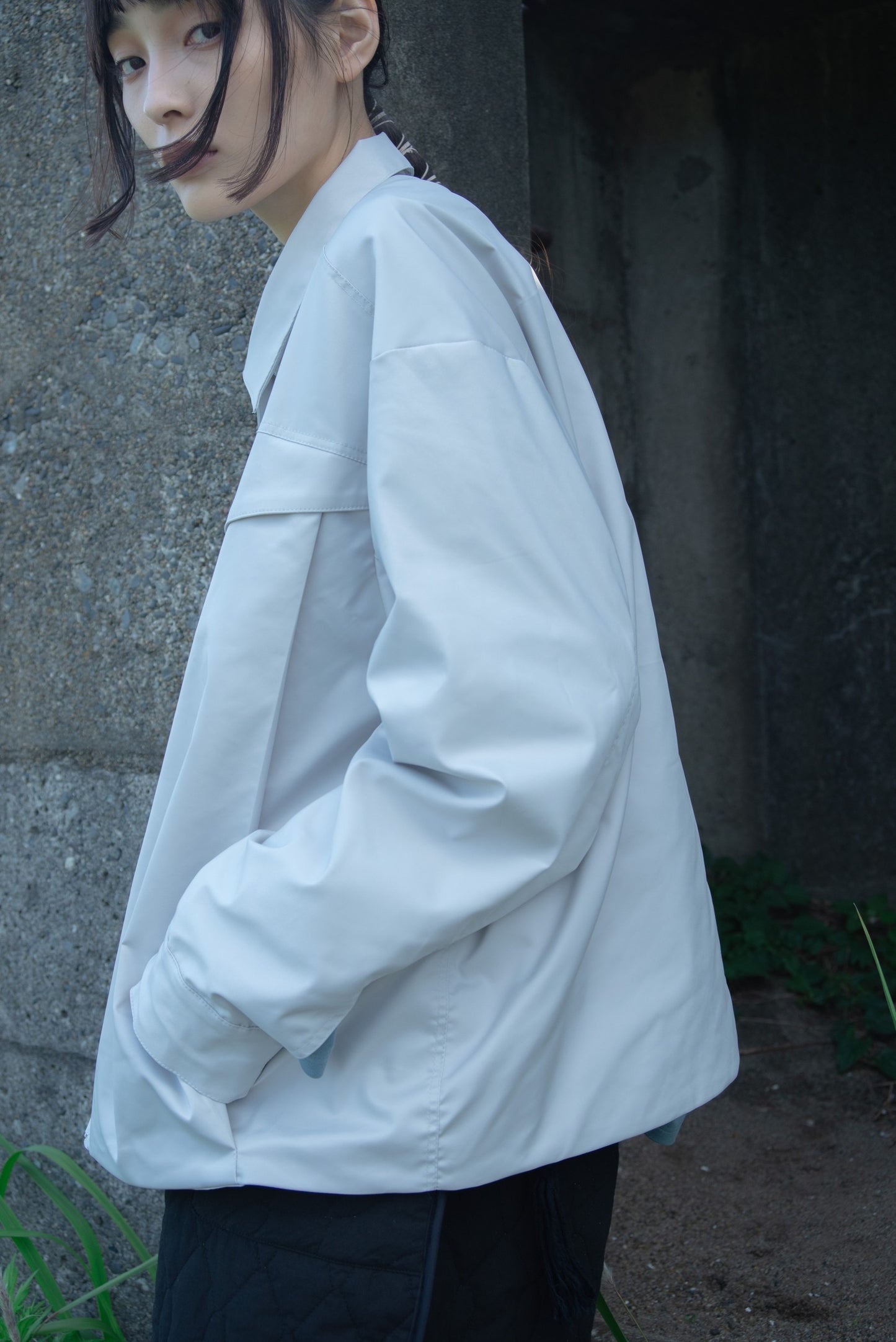 Double Collar Jacket (Steel Grey)