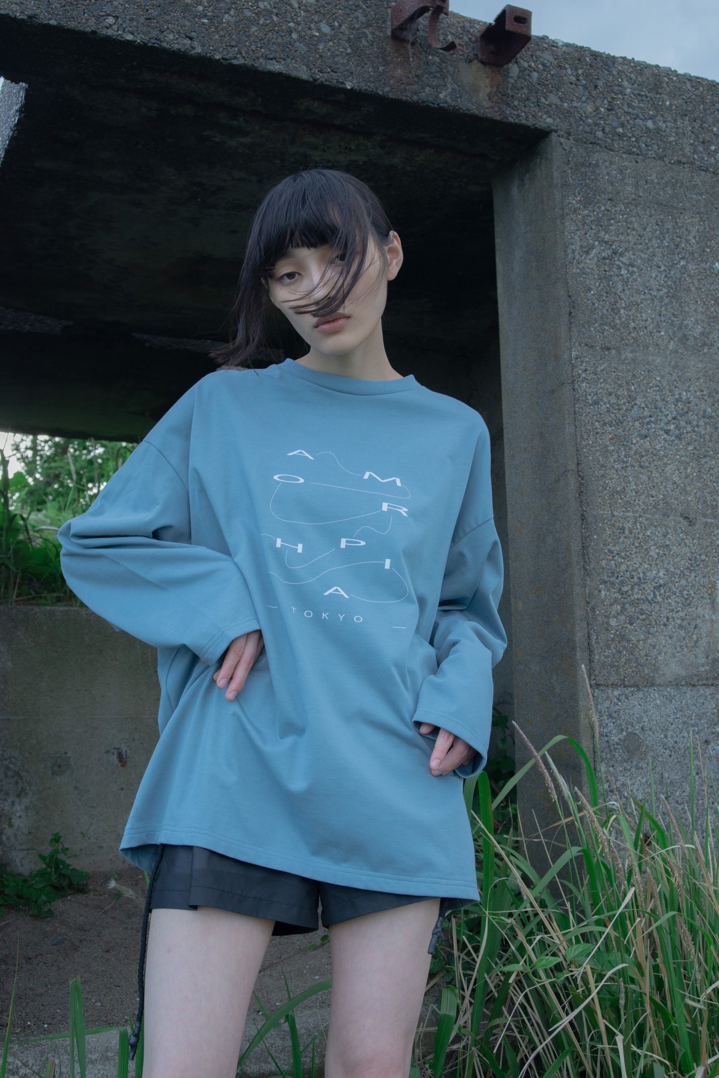 Logo Long-sleeve (Slate Blue)