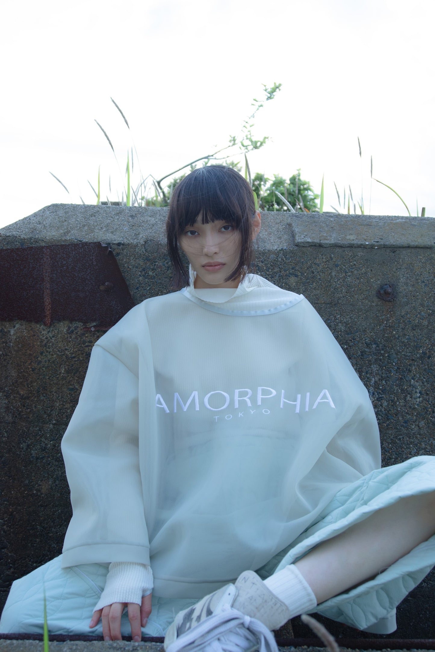 Seethrough Pullover (Cloud)