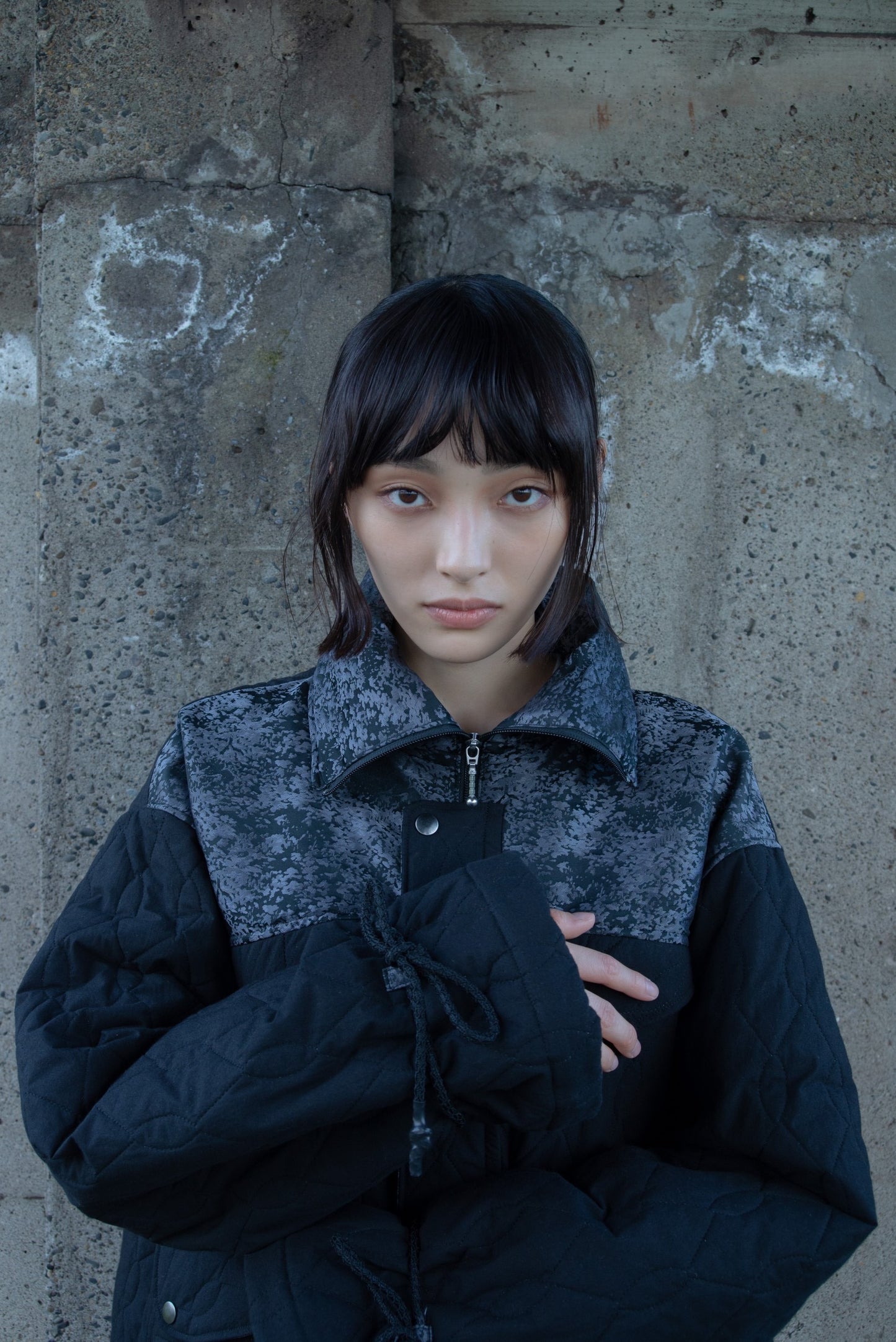 Quilting Down Jacket (Steel Black)