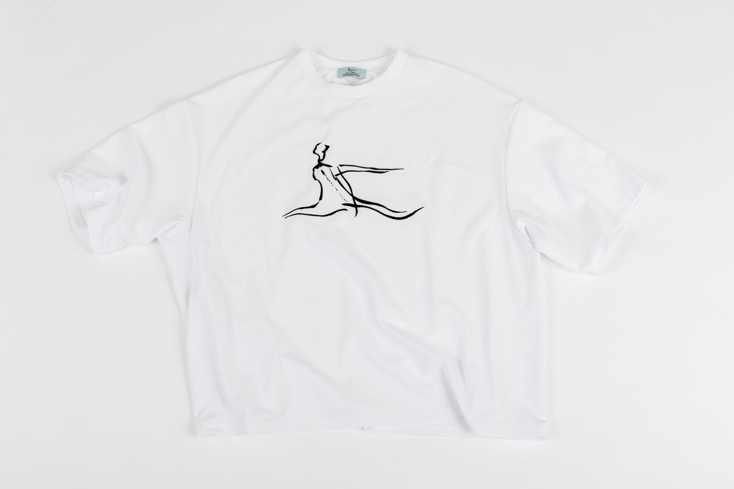 Logo Embroidery Big T-Shirt (White)