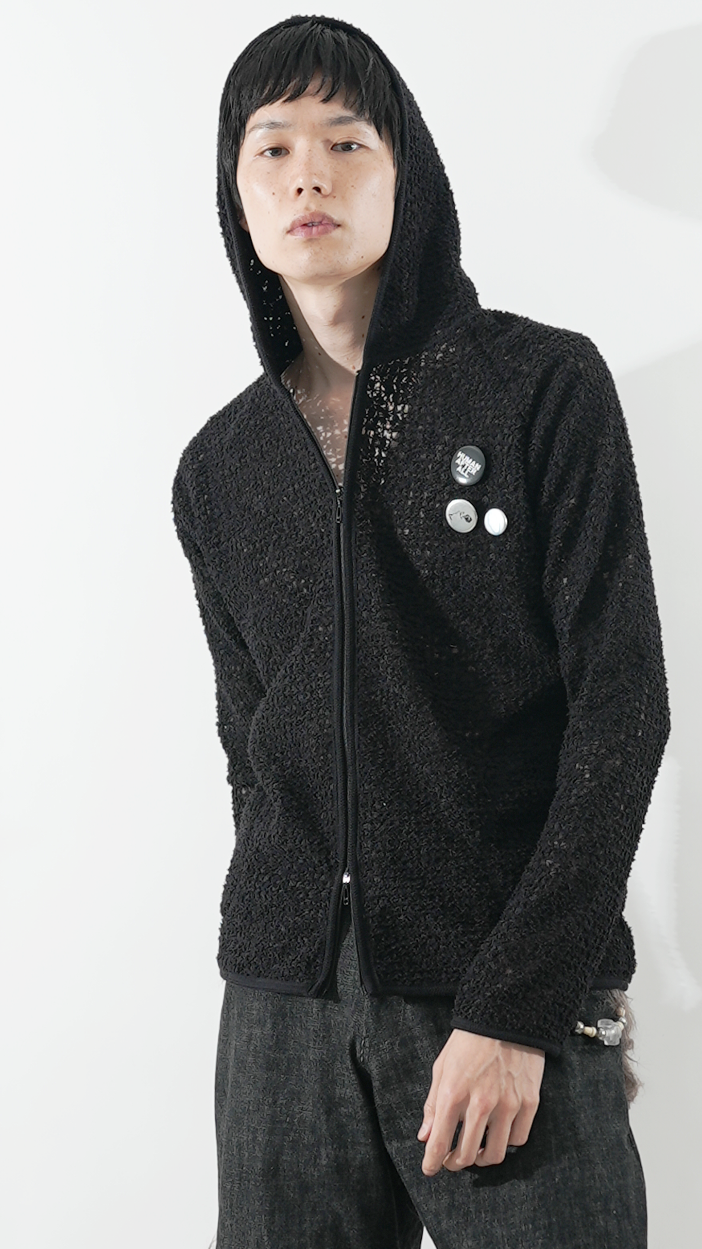 [Preorder] Ravel Lace Hoodie (Tannin Black)