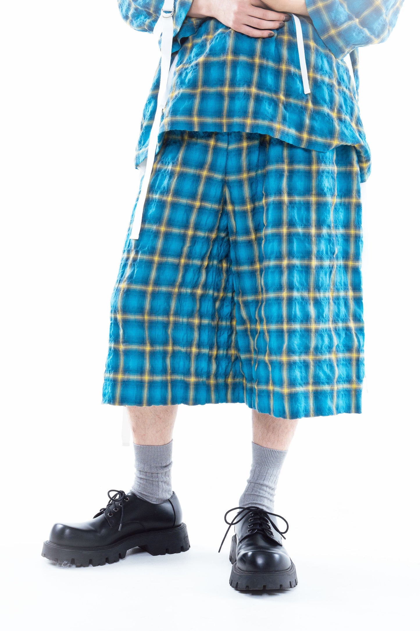 [PREORDER] Epoch Cropped Pants (Then Blue/There Yellow)