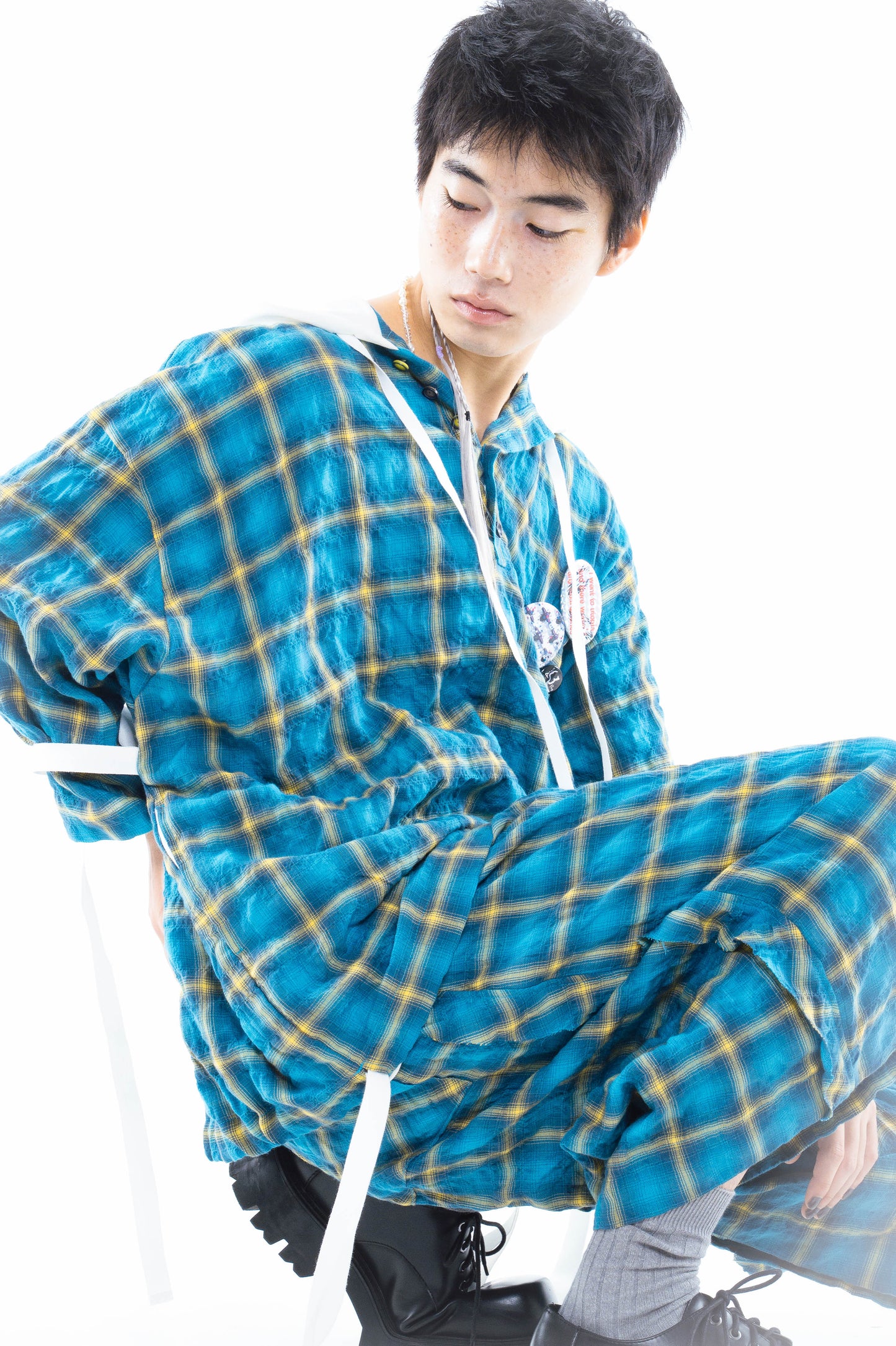 [PREORDER] Epoch Cropped Pants (Then Blue/There Yellow)