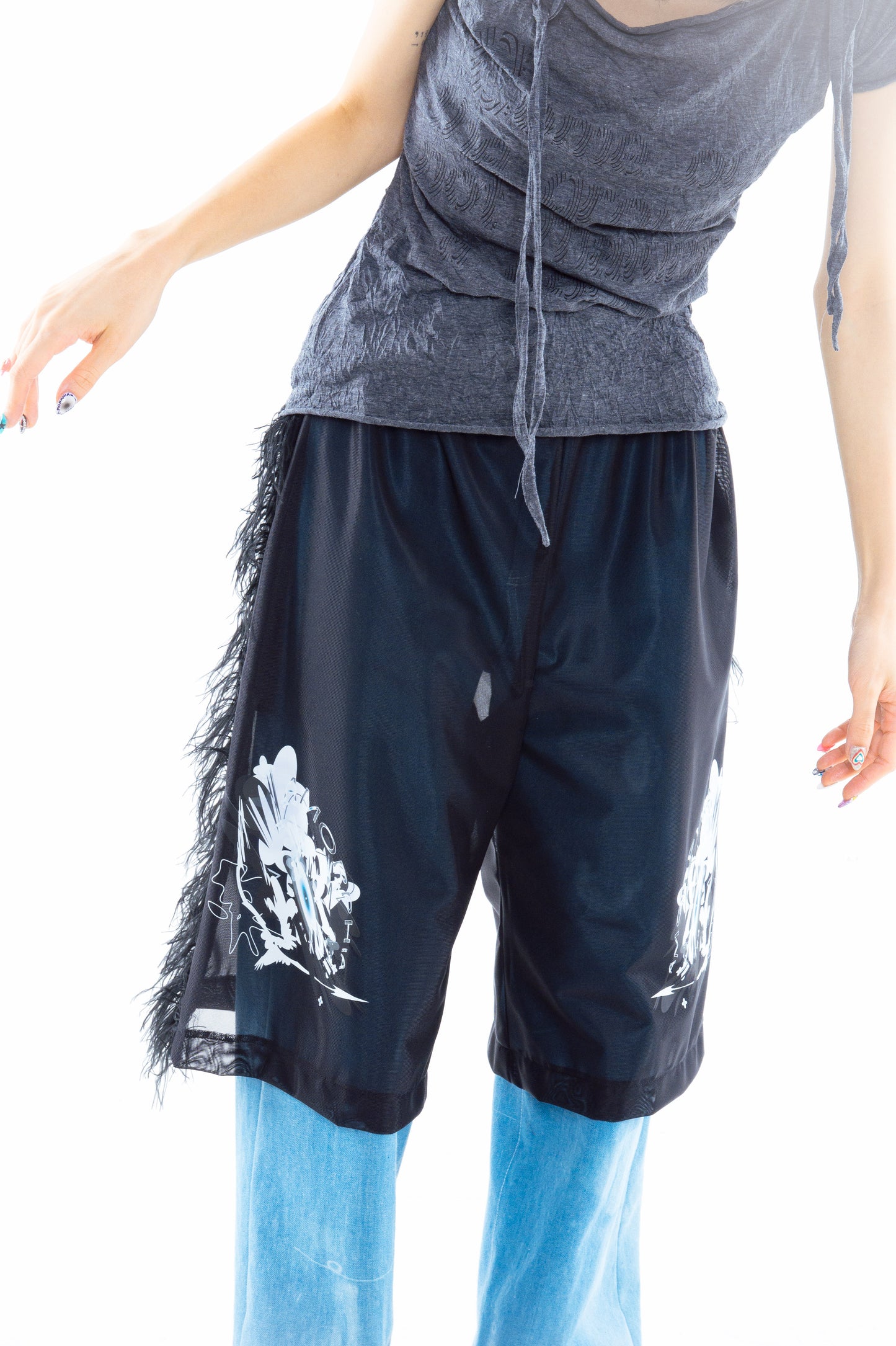 [PREORDER] Neotene Basketball Shorts (Clear Black)