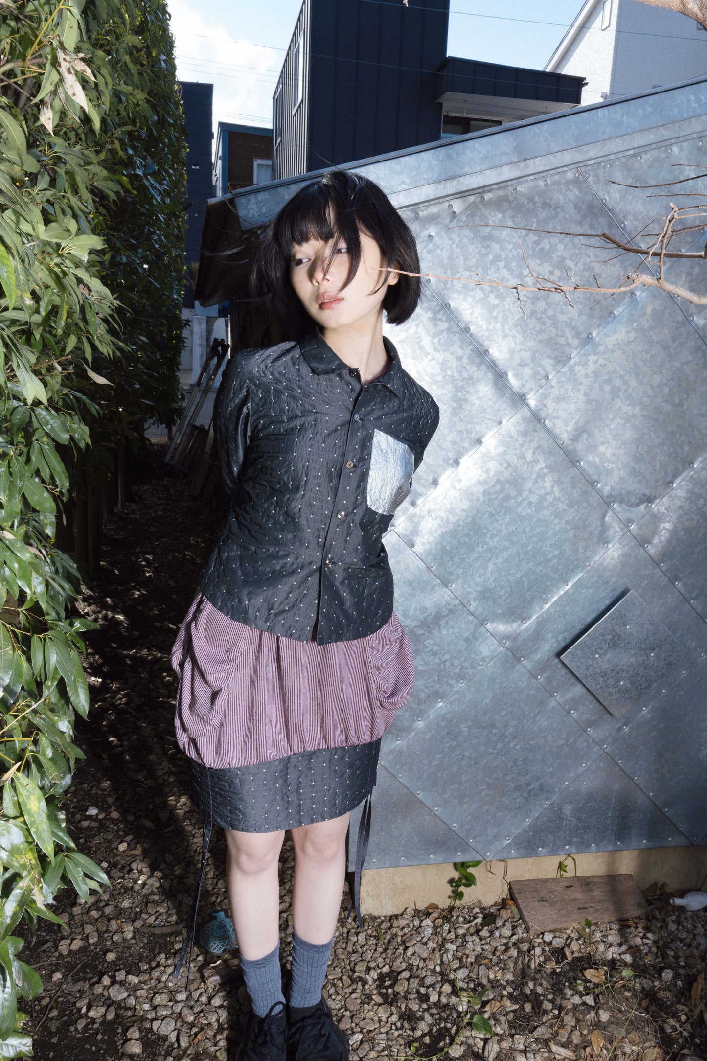 [Preorder] Tomography Blouse (Eins Grey)