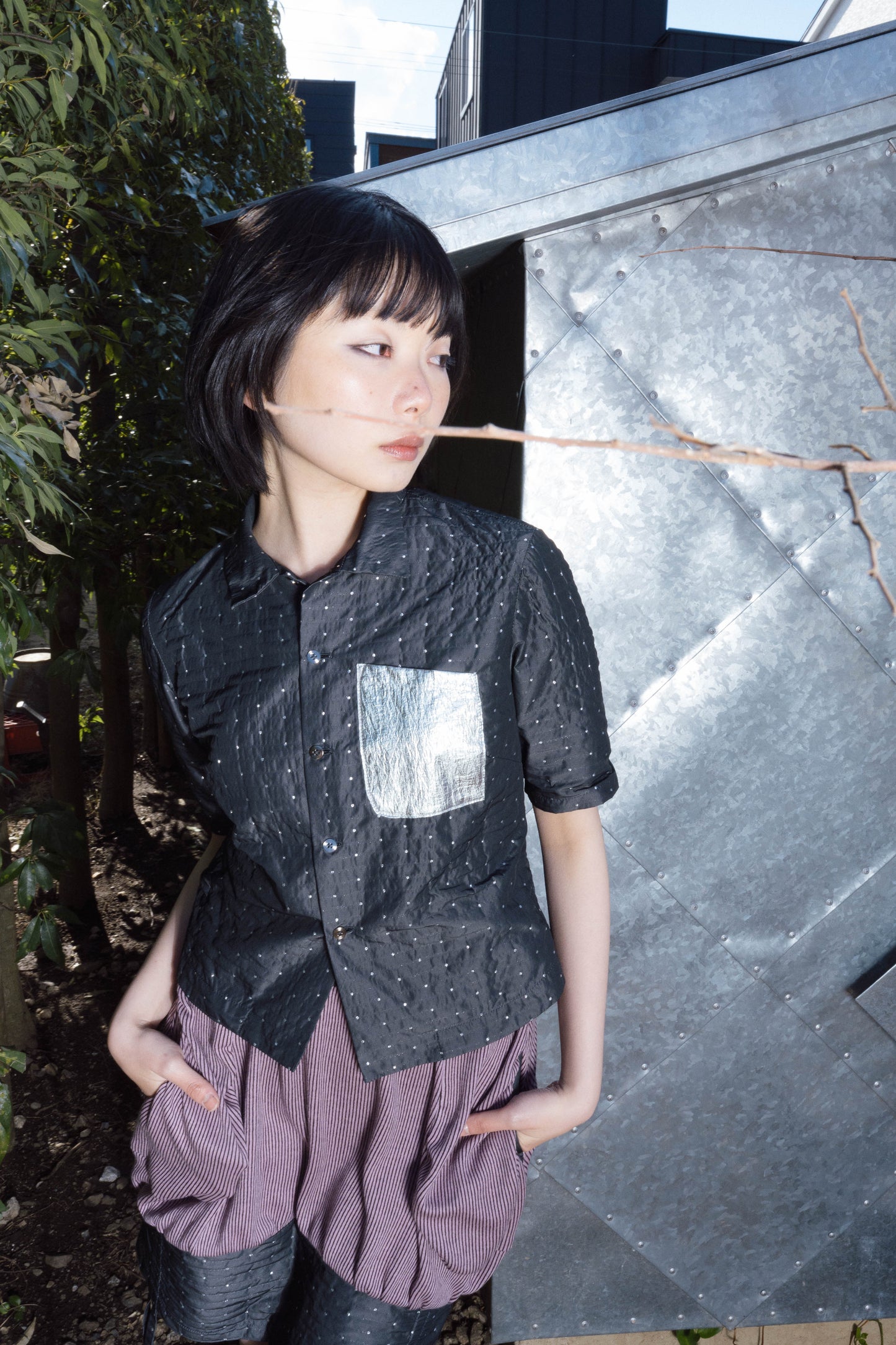 [Preorder] Tomography Blouse (Eins Grey)