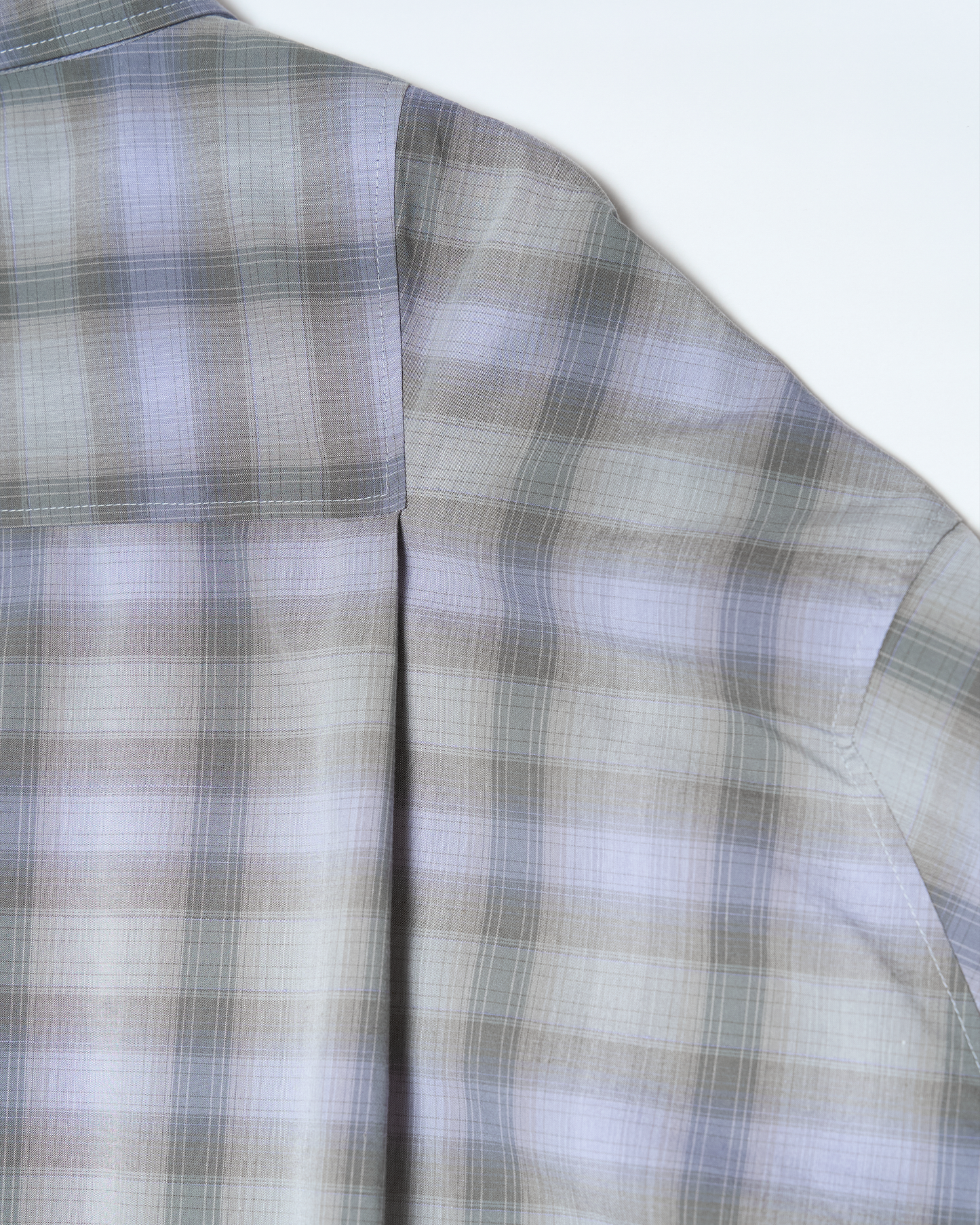 Uniform Big Shirt (Grey/Purple Checked)