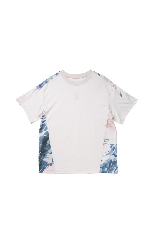 (March - April Delivery) Skyscape Big Panel Tee (Dust Grey/River Blue)