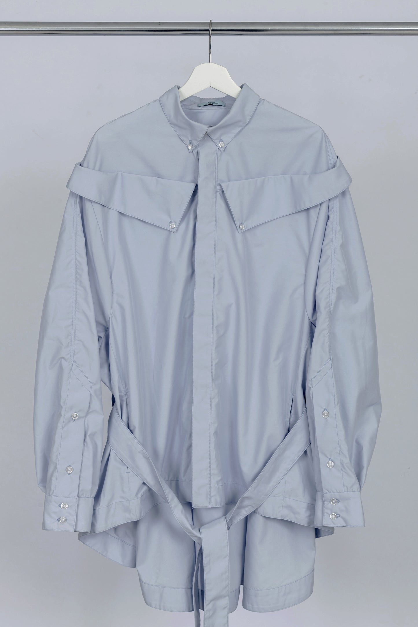 <tc>[PREORDER] Double Collar Shirt GREY</tc>