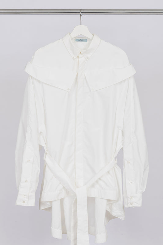 Double Collar Shirt WHITE