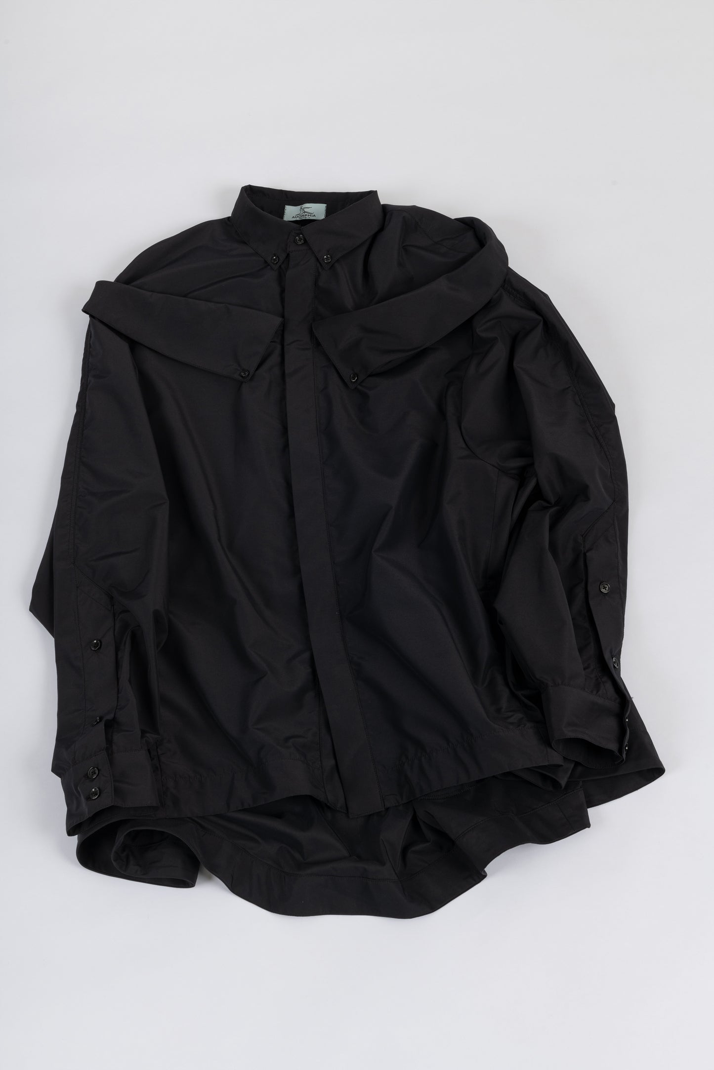 <tc>[PREORDER] Double Collar Shirt BLACK</tc>