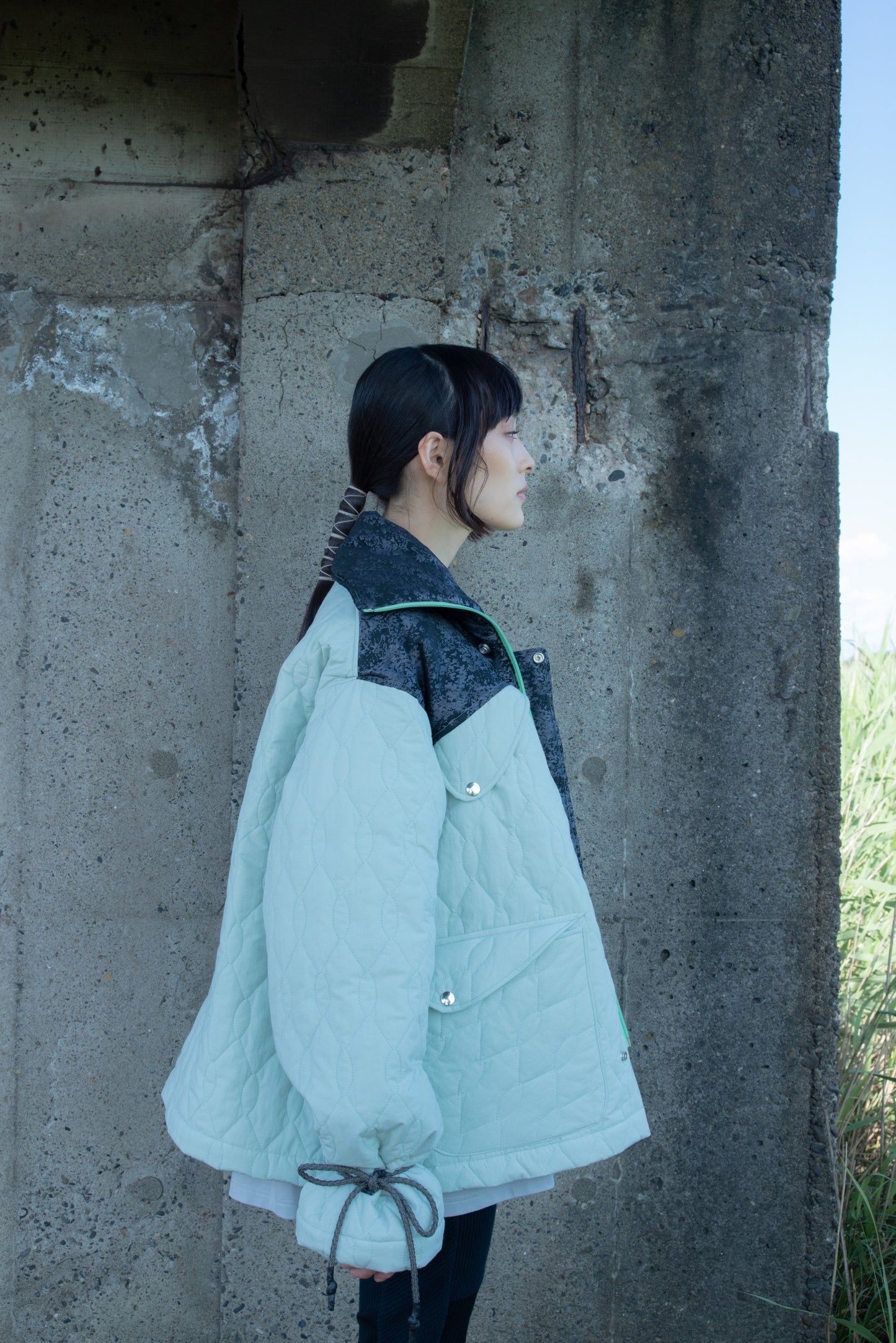 <tc>[PREORDER] Quilting Down Jacket (Lichen Green)</tc>